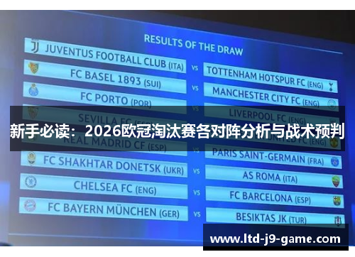 新手必读：2026欧冠淘汰赛各对阵分析与战术预判